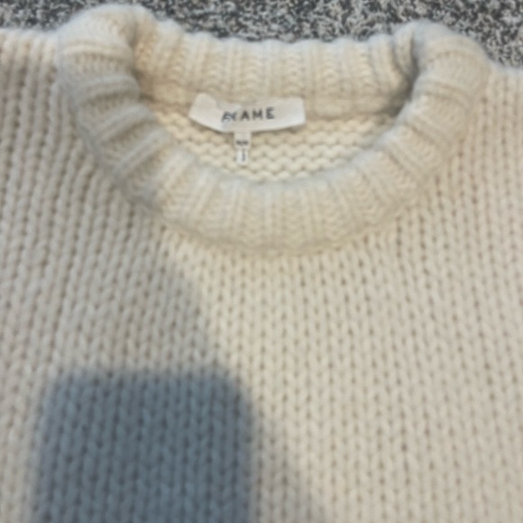 FRAME, SIZE MEDIUM, CREAM SWEATER. EXCELLENT CONDITION. - Picture 3 of 4